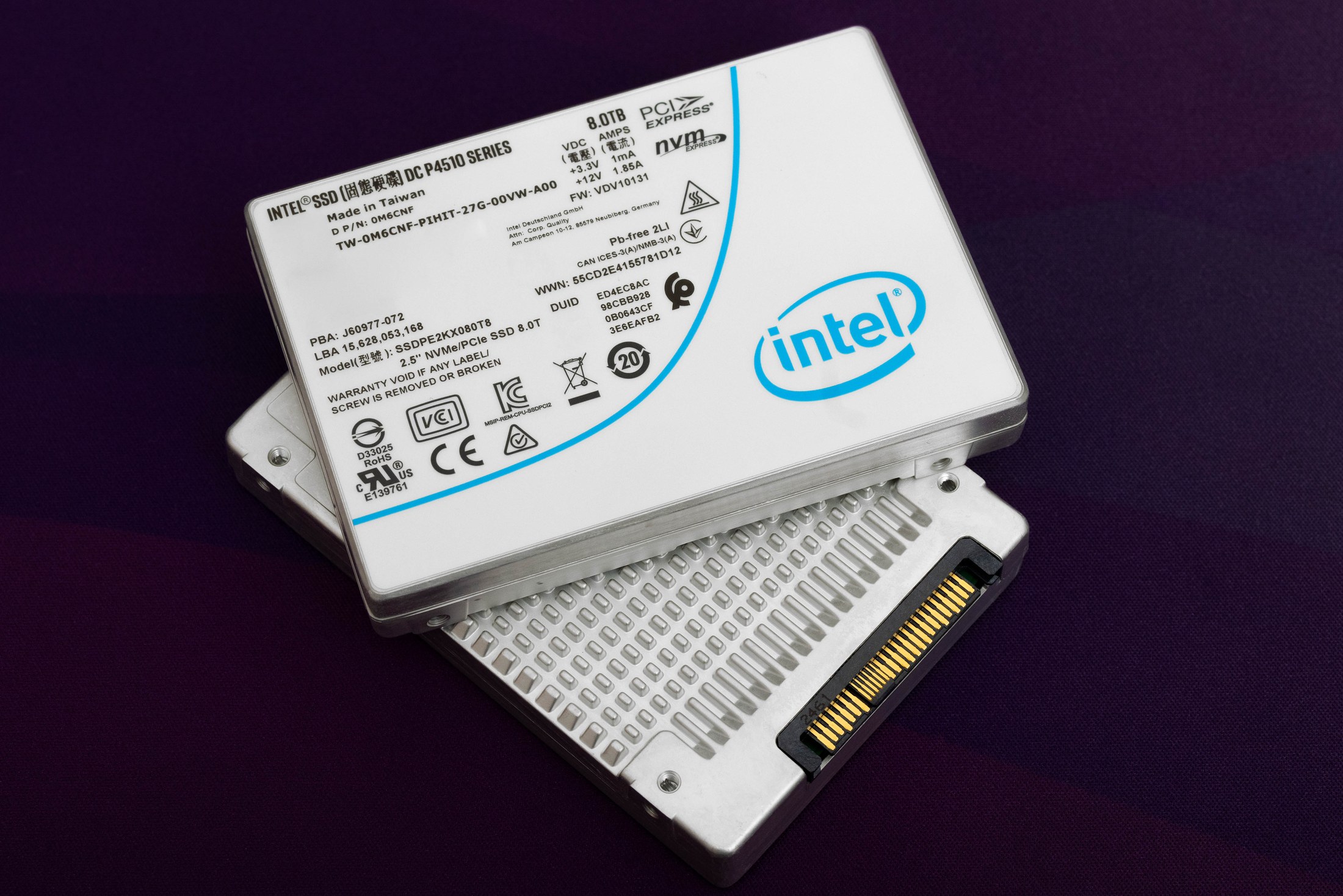 Intel DC P4510 2.5" U.2 8TB PCIe NVMe 3.1 x4