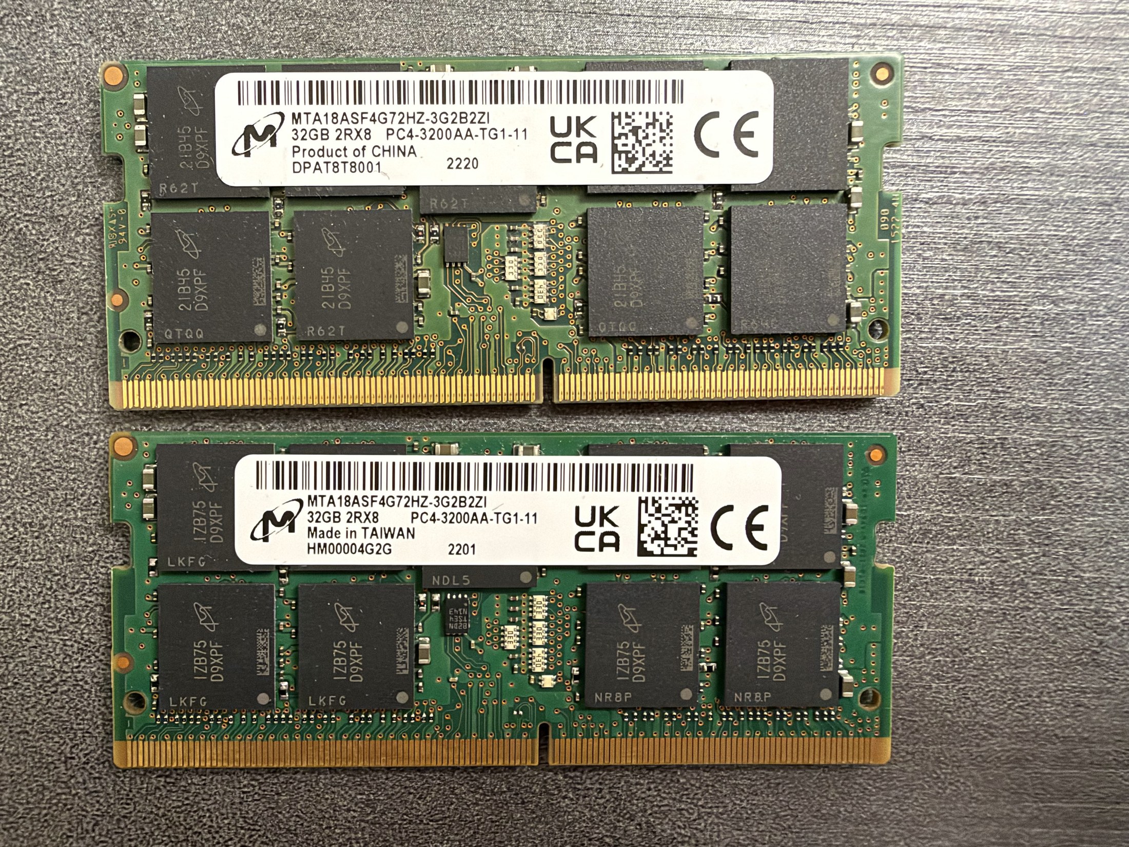 Micron 32GB DDR4 (ECC Unbuffered)